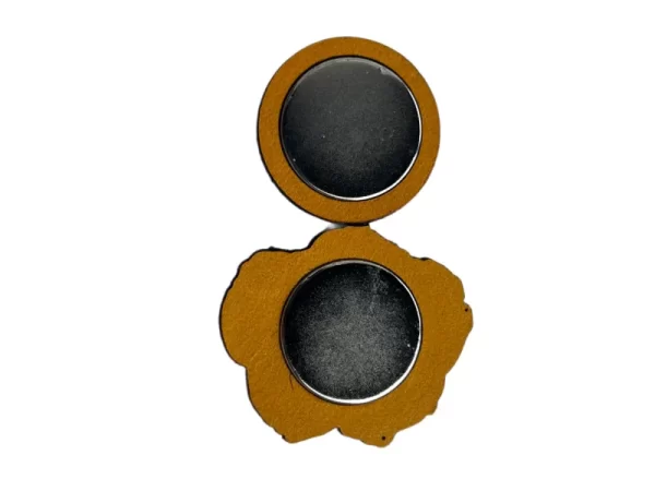 NIMC Rose Leather Pin - Magnet Back - Image 2